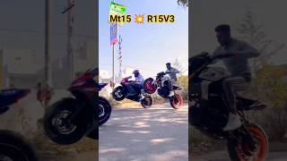 yamaha r15v3 🔥 Mt15 modified bike viral r15 youtubeshorts rider biker mt15 [upl. by Lietman]