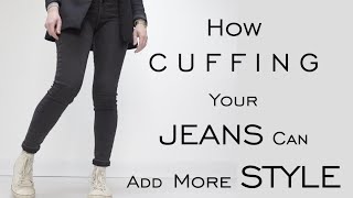 Adding STYLE to your JEANS with Cuffing  Minimalist Wardrobe  Womens Clothes  Emily Wheatley [upl. by Acenahs932]