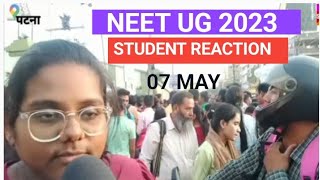 NEET EXAM 2023NEET UG EXAM REVIEW 07 MAY 2023 STUDENT REACTION [upl. by Spohr979]