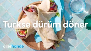 Dürüm döner maken  Recept  Allerhande [upl. by Lesoj]