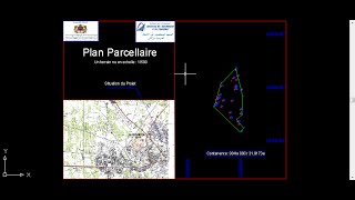 Comment établir un Plan parcellaire par AutoCAD  Plan parcellaire  ISTP [upl. by Llennol]