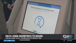 Delta Airlines Using Facial Recognition to Checkin Travelers [upl. by Kirt]