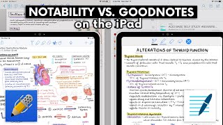 NOTABILITY VS GOODNOTES ON THE IPAD ✍🏻 [upl. by Erdied]