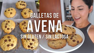 Galletas de Avena Saludables SIN HARINA LIBRE DE GLÚTEN Y SIN LACTOSA  Michela Perleche [upl. by Minier]