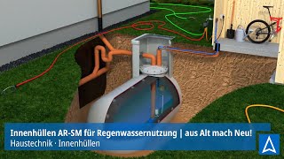 Innenhüllen ARSM für Regenwassernutzung  Ausgediente Heizöltanks als Regenwasserspeicher nutzen [upl. by Nylkaj]