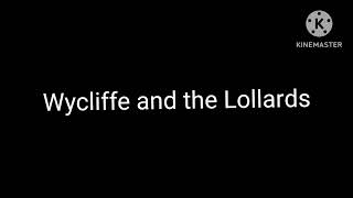 Wycliffe and the LollardsMiddle English Period [upl. by Belle]