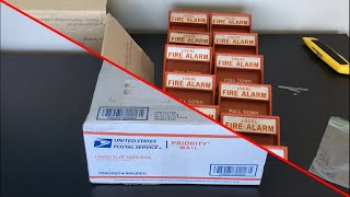 RARE ALARM UNBOXING LOT OF 12 Faraday 10123 Fire Alarm Pull Stations [upl. by Durante]