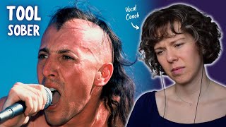 First time hearing Tool  Vocal Coach reacts to quotSoberquot and Maynard James Keenans LIVE vocals [upl. by Lunneta]