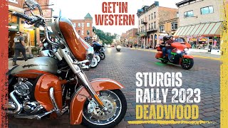 STURGIS Motorcycle Rally 2023 Bikers Take It To The WILD WEST In Deadwood [upl. by Petronille]