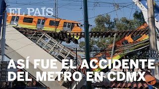 MÉXICO Así fue el accidente de la LÍNEA12 del metro en CIUDAD de MÉXICO [upl. by Fisher255]