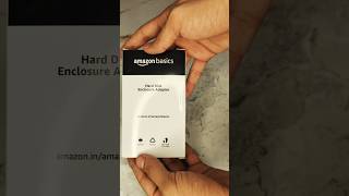 Amazon basics  Hard disk enclosure Adaptor  How to use harddisk amazonfinds amazon [upl. by Hammel81]