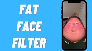 How To Do The Fat Face Filter Trend On TikTok [upl. by Yelhsa]