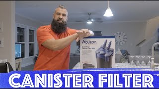 First Aquarium Canister Filter  AQUEON 400 from Petco [upl. by Henricks]