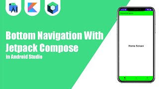 Bottom Navigation With Jetpack Compose in Android Studio  Kotlin  Jetpack Compose [upl. by Stoddard]