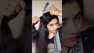 Easy and Beautiful Hairstyle Hack with Comb 😊 shots youtubeshorts ytshorts hairstyles [upl. by Krissie]