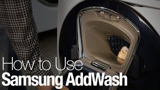 How to use Samsungs AddWash washing machine [upl. by Luapnaej772]