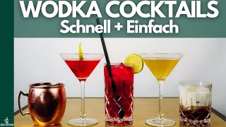 5 Cocktails mit Vodka 🍏 Schnell  Einfach [upl. by Mirna]