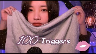 ASMR 100 Triggers in 6 minutes  100 âm thanh trong vòng 6 phút  BƠ ASMR [upl. by Pascale990]