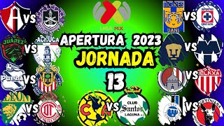 LIGA MX JORNADA  13 APERTURA 2023 [upl. by Gnues]