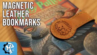 NEVER LOSE YOUR READING PLACE AGAIN HOW TO MAKE MAGNETIC LEATHER BOOKMARKS [upl. by Lled47]