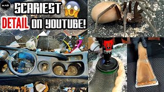 Deep Cleaning The SCARIEST amp NASTIEST Car On YouTube  Insane 100 hour Detailing Transformation [upl. by Enyawud604]