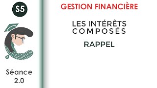 Rappel les intérêts composés séance 20 GestionFinancièreS5 [upl. by Utimer]