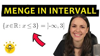 INTERVALL Mathe – Menge als Intervall schreiben Intervalle Klammern [upl. by Nanreit308]