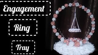 Diy Engagement Ring Platter  Engagement Ring Tray Decorations  How to decorate ring tray at home [upl. by Yacano]