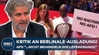 BERLINALEAUSLADUNG Yücel  AfD quotnicht behandeln wie Leprakrankequot Kritik von Deniz Yücel [upl. by Emad828]