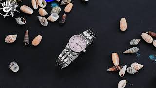 Review đồng hồ Casio LTP1335D5AVDF mặt số tròn nhỏ size 30mm tone màu hồng nhạt [upl. by Yellac]