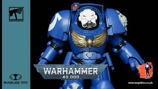 McFarlane Warhammer 40k Ultramarine Terminator Megafig [upl. by Nochur]