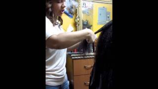 HOW TO ROLLERSET CURLY HAIR by Dominican Stylist [upl. by Elfrieda]