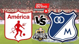 América 2 vs Millonarios 1  Fecha 5  Liga Betplay II 2024 [upl. by Notlil]