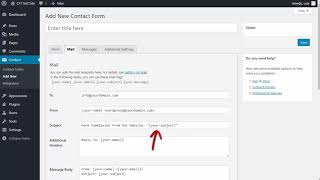 Contact Form 7 email Settings [upl. by Georgine178]