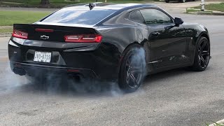 FBO Cammed 2017 Camaro SS 1LE Burnout [upl. by Enilaf]