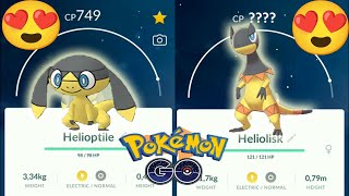 Helioptile evolution into Heliolisk in Pokemon GO  Trainer Ari [upl. by Felisha]