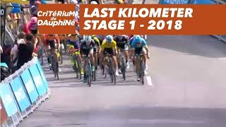 Last kilometer  Stage 1 Valence  SaintJustSaintRambert  Critérium du Dauphiné 2018 [upl. by Akimad]