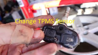 2013 Camry 4 TPMS Sensor Replacement [upl. by Jonis]