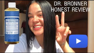 DR BRONNERS PEPPERMINT PURE CASTILE SOAP  7 DAY REVIEW [upl. by Dnana464]