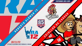 🎥Liga de Béisbol Profesional Roberto Clemente🇵🇷 RA12 🆚 Criollos de Caguas⚾️ [upl. by Carolin]