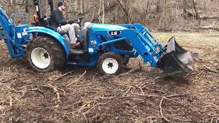 Farm pond build with Harbor Freight trencher part 7 DMF Homestead [upl. by Sualohcin]