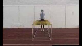 High Jump  Plyometrics Training Hurdle Rebound Jumps 1 [upl. by Yensehc]