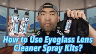 Koala Eyeglass Lens Cleaner Spray Kit Review Worth it [upl. by Aaberg]