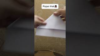 Paper Origami Hat🎩🎩  Diy Hat Craft  Paper Craft shorts paper tutorial make diy udea craft [upl. by Egbert]