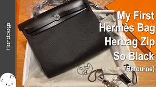 My First Hermès  Herbag Zip 31 So Black [upl. by Modeerf]