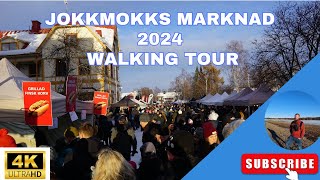 Jokkmokks Marknad 2024  Walking Tour [upl. by Mackay]