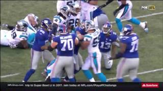 Odell Beckham and Josh Norman fight Odell Beakham Headbutts Josh Norman [upl. by Ilac]