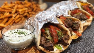 How To Make Beef Souvlaki [upl. by Oirromed297]