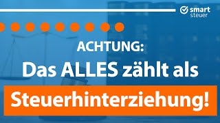 ACHTUNG Das ALLES zählt als Steuerhinterziehung 2024 [upl. by Asetal]