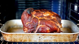 Baked Whole BoneIn Ham with Brown Sugar Glaze [upl. by Xxam680]